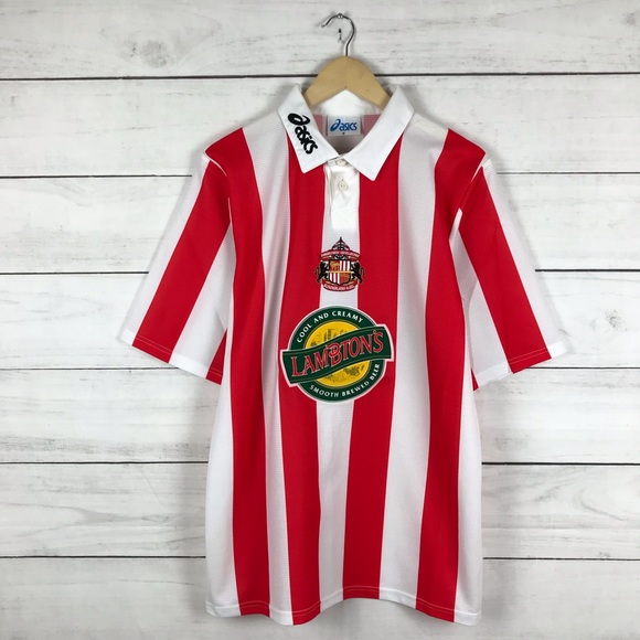 Vintage Sunderland FC Premier League ASICS Soccer Jersey